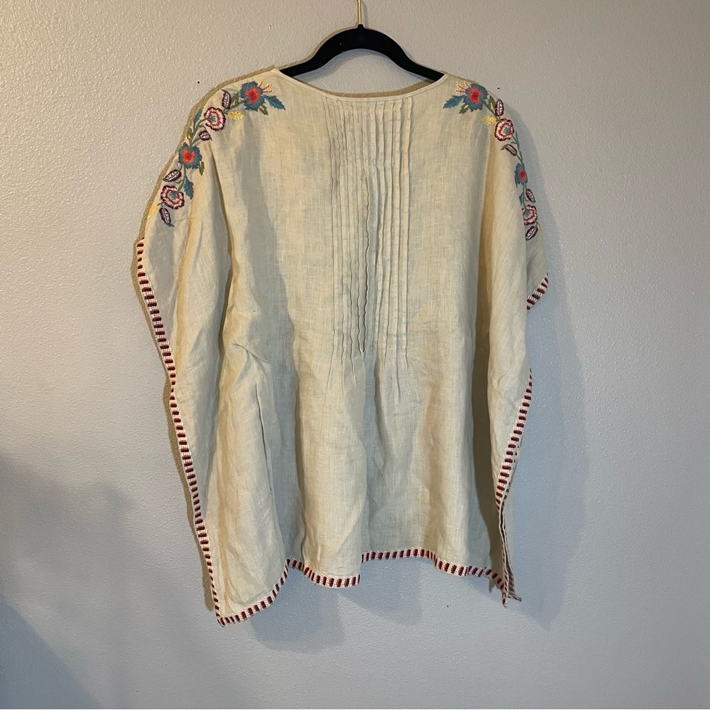 Johnny Was JW poncho tunic top. Size XS. Oversized Boho. Pre-owned. - Picture 2 of 9